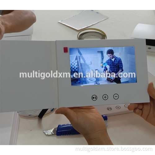 2.4''/2.8''/4.3'/5"/7'/9"/10'' TFT LCD Video Card/Lcd Video Booklet/Video Brochure For Advertising